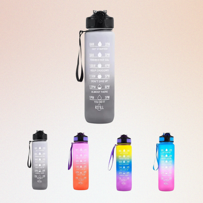 1000ml Motivational Sports Water Bottle