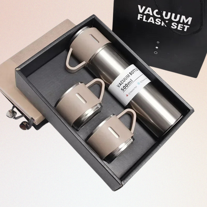 Stainless Steel 304 Vacuum Thermos Cup Set