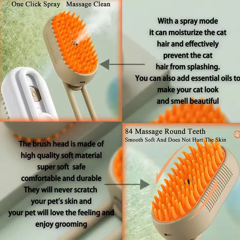 Electric Pet Grooming Brush