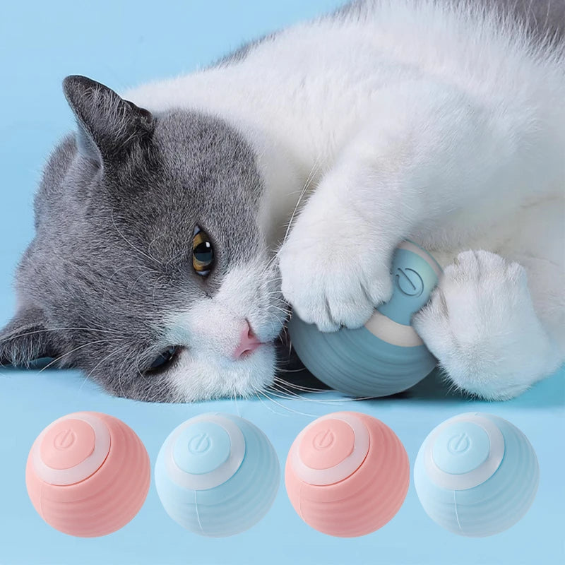 Automatic Rechargeable Interactive Rolling Cat Toy Ball