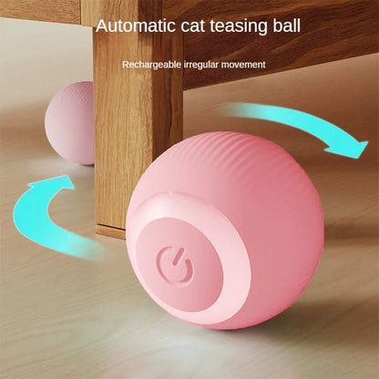 Automatic Rechargeable Interactive Rolling Cat Toy Ball