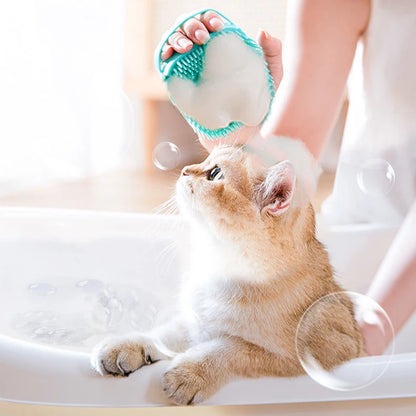 Silicone Pet Bath Brush Cleaning