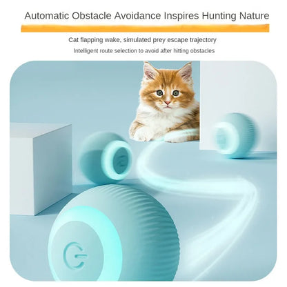 Automatic Rechargeable Interactive Rolling Cat Toy Ball