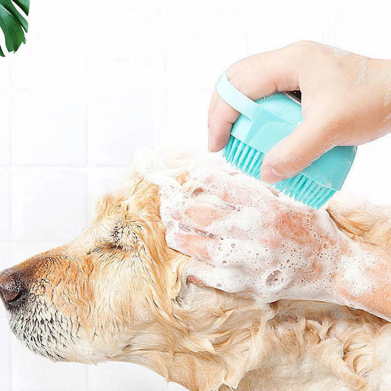 Silicone Pet Bath Brush Cleaning