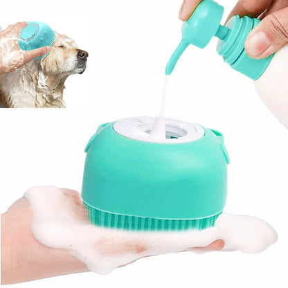 Silicone Pet Bath Brush Cleaning