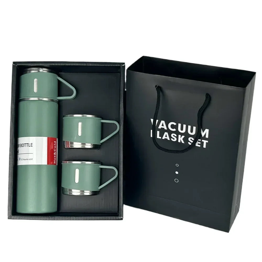 Stainless Steel 304 Vacuum Thermos Cup Set