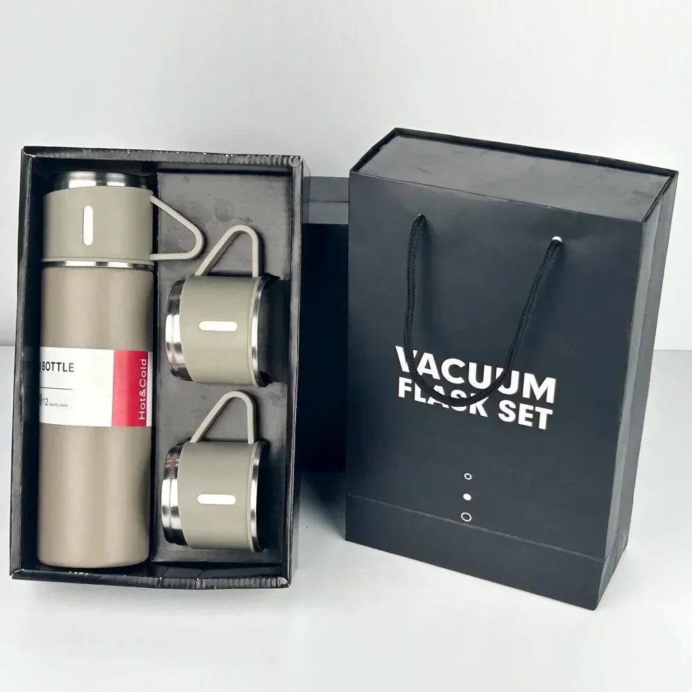 Stainless Steel 304 Vacuum Thermos Cup Set